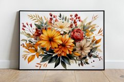 Watercolor Flowers Bouquets, illustration Background Product Image 2