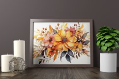 Watercolor Flowers Bouquets, illustration Background Product Image 2