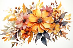 Watercolor Flowers Bouquets, illustration Background Product Image 1