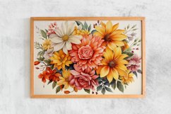 Watercolor Flowers Bouquets, illustration Background Product Image 2
