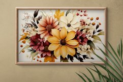 Watercolor Flowers Bouquets, illustration Background Product Image 2