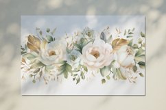 Watercolor Flowers Bouquets, illustration Background Product Image 2