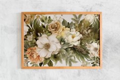 Watercolor Flowers Bouquets, illustration Background Product Image 2