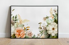 Watercolor Flowers Bouquets, illustration Background Product Image 2