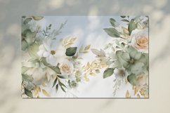 Watercolor Flowers Bouquets, illustration Background Product Image 2