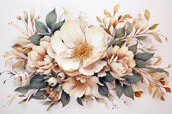 Watercolor Flowers Bouquets, illustration Background Product Image 1