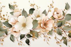 Watercolor Flowers Bouquets, illustration Background Product Image 1