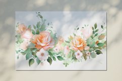 Watercolor Flowers Bouquets, illustration Background Product Image 2