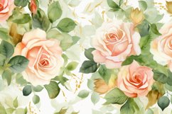 Watercolor Flowers Bouquets, illustration Background Product Image 1