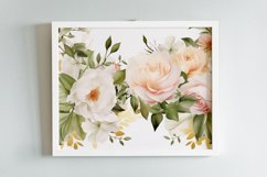 Watercolor Flowers Bouquets, illustration Background Product Image 2
