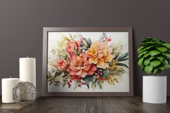 Watercolor Flowers Bouquets, illustration Background Product Image 2