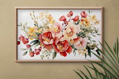 Watercolor Flowers Bouquets, illustration Background Product Image 2