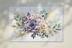 Watercolor Flowers Bouquets, illustration Background Product Image 2