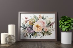 Watercolor Flowers Bouquets, illustration Background Product Image 2