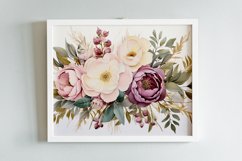Watercolor Flowers Bouquets, illustration Background Product Image 2