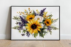 Watercolor Flowers Bouquets, illustration Background Product Image 2