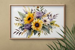 Watercolor Flowers Bouquets, illustration Background Product Image 2