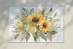 Watercolor Flowers Bouquets, illustration Background Product Image 2