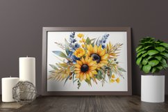 Watercolor Flowers Bouquets, illustration Background Product Image 2