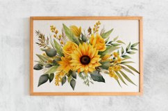 Watercolor Flowers Bouquets, illustration Background Product Image 2