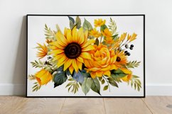 Watercolor Flowers Bouquets, illustration Background Product Image 2