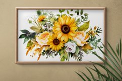 Watercolor Flowers Bouquets, illustration Background Product Image 2