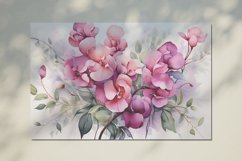 Watercolor Flowers Bouquets, illustration Background Product Image 2