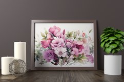 Watercolor Flowers Bouquets, illustration Background Product Image 2