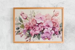 Watercolor Flowers Bouquets, illustration Background Product Image 2