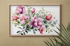 Watercolor Flowers Bouquets, illustration Background Product Image 2