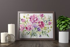 Watercolor Flowers Bouquets, illustration Background Product Image 2
