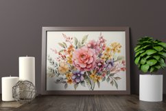 Watercolor Flowers Bouquets, illustration Background Product Image 2