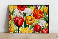 Watercolor Flowers Bouquets, illustration Background Product Image 2