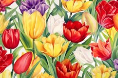 Watercolor Flowers Bouquets, illustration Background Product Image 1