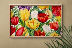 Watercolor Flowers Bouquets, illustration Background Product Image 2