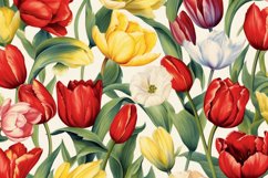 Watercolor Flowers Bouquets, illustration Background Product Image 1