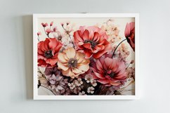 Watercolor Flowers Bouquets, illustration Background Product Image 2