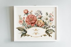 Watercolor Flowers Bouquets, illustration Background Product Image 2
