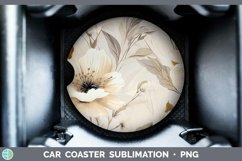 GorgeousWatercolor Flowers Car Coaster design.