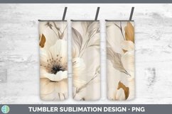 GorgeousWatercolor Flowers Tumbler design.