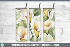 GorgeousWatercolor Flowers Tumbler design.