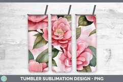 GorgeousWatercolor Flowers Tumbler design.