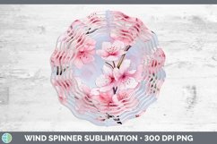 GorgeousWatercolor Flowers Wind Spinner design.