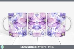 GorgeousWatercolor Flowers Mug Wrap design.