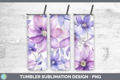 GorgeousWatercolor Flowers Tumbler design.