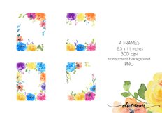 watercolor flowers clip art