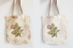 Watercolor Pink roses Flower Clipart Product Image 2