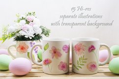 Watercolor floral clipart, spring sublimation designs Product Image 3