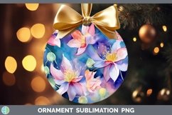 GorgeousWatercolor Flowers Ornament design.
