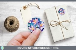 GorgeousWatercolor Flowers Stickers design.